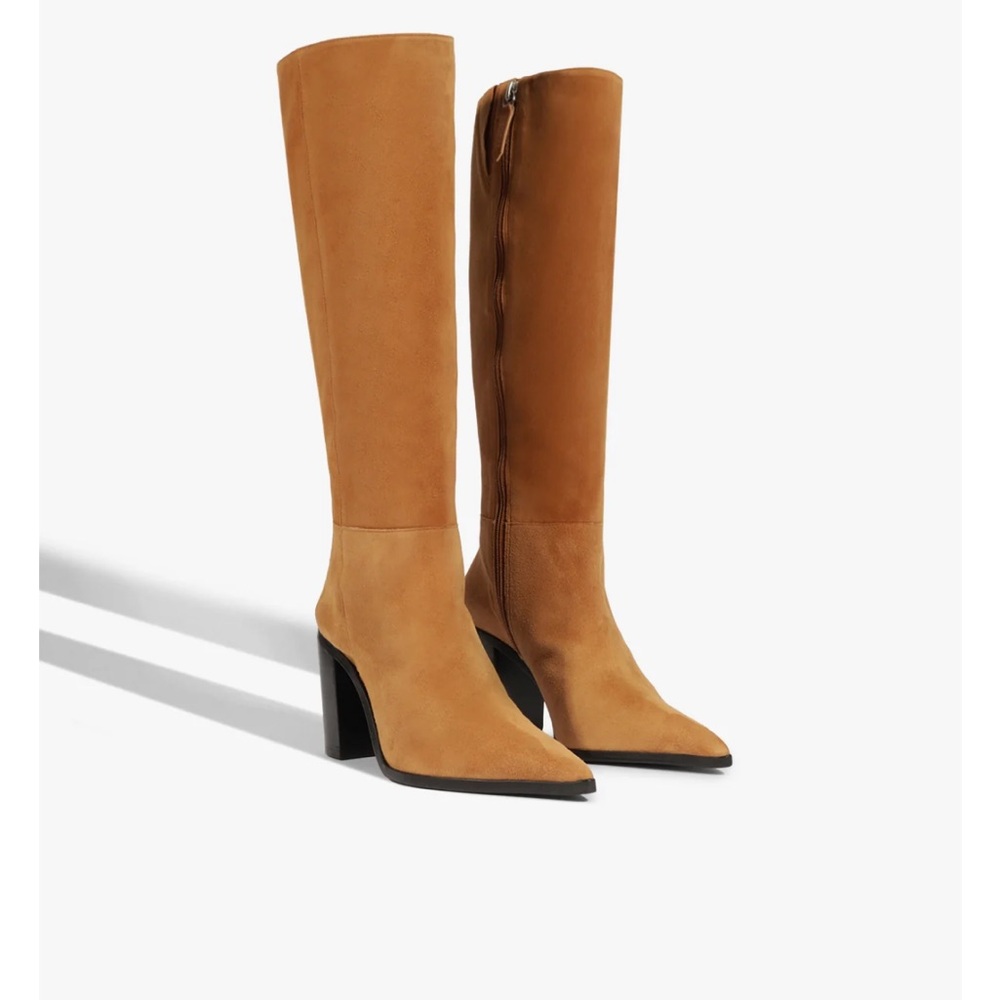 SCHUTZ Tan Heeled Knee-High Boots